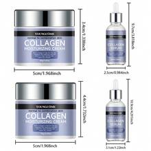 YOUNGCOME 胶原蛋白面部保湿霜精华液，每日柔嫩肌肤，紧致面部和颈部胶原蛋白霜，透明质酸、雄激素和肽类面霜，令肌肤饱满水润，2.03 液体盎司/2.47 盎司 - Collagen - 查看 8