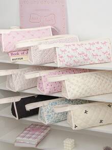 Bow Quilted Hair Dryer Storage Bag  Curling Iron Storage Bag Hair Clips Storage Bag With Divider Cosmetic Bag Makeup Bag Hair Tool Storage Bag Jewelry Organizer Multi-Functional Storage Bag Hair Dryer Holder Hair Tool Bag Set Travel Carrying Organizer Bag For Crimping Hair Tools(Curling Iron, Hair Dryer),Hair Clips,Hair Straightener, Ideal For Home&Travel,Travel Essentials Cruise Essentials Bridesmaid Gifts Mom Gifts - View 1