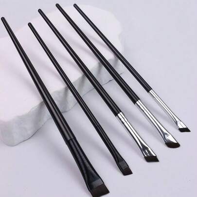 8pcs Precise Eye Makeup Brush Set, Including Angled Eyeliner Brush, Angled Eyeliner Brush, Ultra-Fine Eyeliner Brush And Eyebrow Brush, Suitable For Eyebrows, Eyeliner And Eyeshadow, Easily Create Charming Eye Makeup. Made Of Fiber Material, Finely Crafted For Delicate Eye Makeup, Portable And Easy To Use, An Ideal Gift For Women And Girls. The Set Includes Eyebrow Brush, Eyeshadow Brush, Spiral Brush And More.