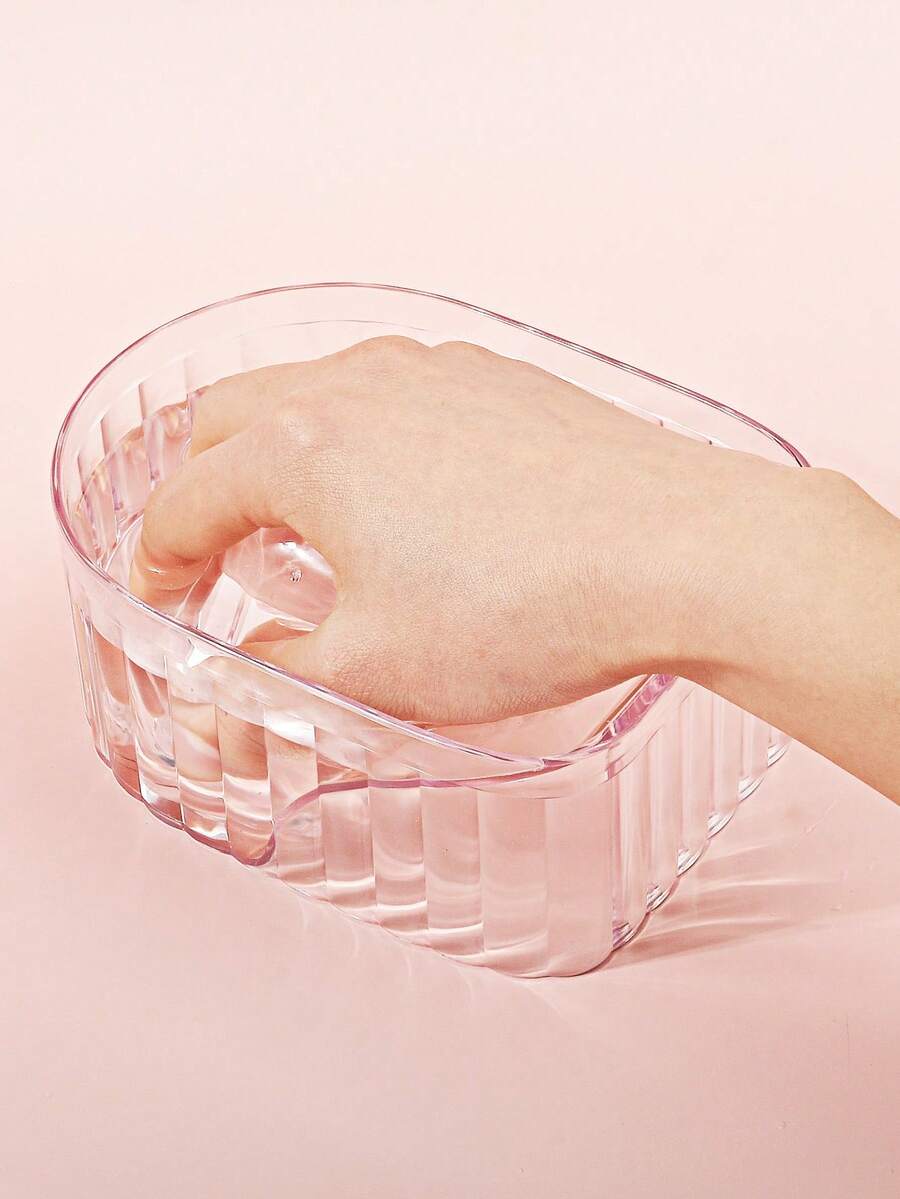 Bộ dụng cụ làm móng gồm bát ngâm acrylic trong suốt, dung dịch tẩy sơn móng tay, dung dịch làm mềm biểu bì và dung dịch làm sạch móng. - Màu tím hoa cà - Xem 1