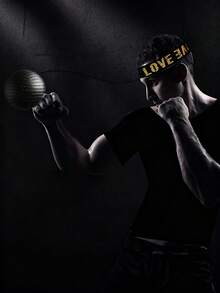 RPPR Bộ 1 bóng tập phản xạ đấm bốc - 1 bóng đấm bốc, 1 băng đeo đầu, thích hợp cho tập luyện hàng ngày, unisex (Đen/Đỏ) - Nhiều màu - Xem 6