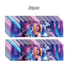 Bộ 10/20/30 miếng dán chai nước chủ đề nhóm nhạc nữ K-Pop, giấy nhãn dùng một lần chống trượt, nhãn dán bao bì thực phẩm. - Nhiều màu - Xem 10