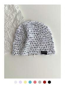 Handmade Crochet Sequin Hollow Out Beanie Hat, Fashionable Retro Versatile Lightweight Breathable Knit Cap For Women, Spring Summer - Sequin Black Label - View 13