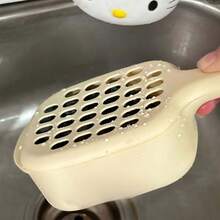 耐用塑料迷你水果沥水篮，带提手 | 易于清洁的厨房滤网，适用于樱桃、蓝莓 - 1个/2个/3个装水果架 - 彩色 - 查看 10