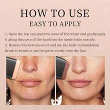 O'CHEAL Color Changing Foundation Stick, Long-Wear Lightweight Concealer Contour, Full Coverage Brighten Skin Tint Makeup 01 IVORY - LÚA MÌ#004 - Xem 8