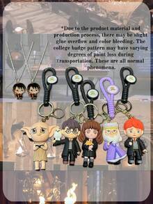 Harry Potter 1件情侣玩偶礼物，钥匙扣挂件，背包挂饰，送给好朋友的最佳节日礼物，派对氛围装饰，完美派对装饰，家居装饰摆件，完美房间装饰，圣诞礼物，情人节礼物，适合生日庆祝的理想朋友礼物，女士纪念品，可爱美学，情人节礼物，装饰品，家居装饰，情人节礼物 - 彩色 - 查看 1