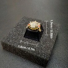 中国戏曲元素主题键帽，中国风个性化键帽，手工半透明黑色键帽，适用于交叉轴机械键盘，个性化礼物，惊喜礼物 - 查看 7