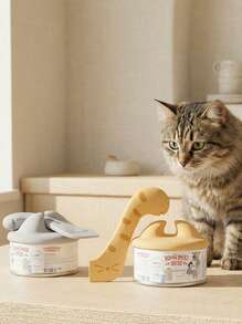 PETSIN 1pc Cat Can Opener, Cat Food Can Lid Cover, Pet Food Can Sealing Lid - Maroon - View 2