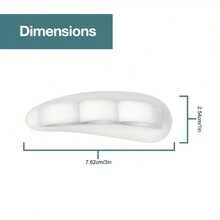2 pièces Séparateurs et écarteurs d'orteils en silicone, préviennent le frottement des orteils, conviennent pour le port quotidien et les activités, lavables et réutilisables, coussinets de protection des orteils unisexes, semelles de soins des pieds - Voir 5
