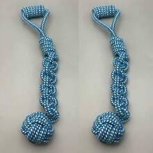 1/2 Large Durable Dog Rope Toy, Thick Woven Rope Ball For Dog Dental Care And Yard Play, Chew Resistant Pet Toy - Multicolor - View 12