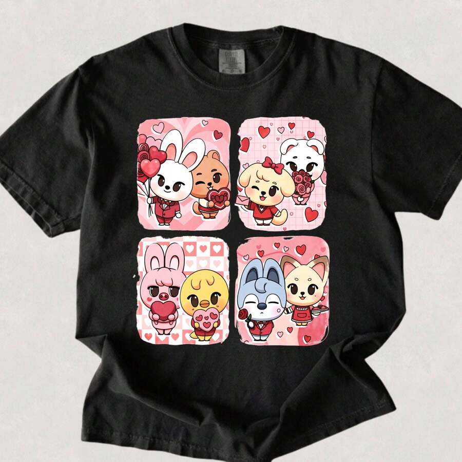 Strayk Comfort. Moletom infantil de Natal 2026, camiseta lavada inspirada na turnê mundial de K-Pop, presente para fãs de Bang Chan, Han e Hyunjin, presente de Dia dos Namorados STAY, 100% algodão, gola redonda, mangas curtas, estilo clássico, camiseta de show, camiseta com estampa gráfica, confortável e casual, adequada para todas as estações, camiseta para festa, camiseta para casal, presente perfeito. Nº 245 - Preto - Ver 1