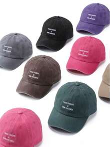 1pc Men's Casual Stylish Embroidered Baseball Cap - A - View 2