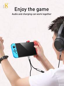 D8 USB-C 轉 3.5mm 耳機與充電轉接頭，2 合 1 USB-C 轉 AUX 音訊介面，附 PD 60W 快充轉接線，相容 17/16/16 Pro/16 Pro Max/15/15 Pro/15 Pro Max/15 Plus、Pro、Air 5、Air、Galaxy S23/S22+、Galaxy S10、S9、S8 Plus、Note 9、Note 8、Note A11、Note A20、Note A51、Note G6、Note G7、Note V30、Note V35、Moto Z2 等 - TC-0428黑色 - 查看 7
