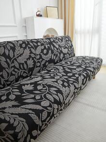 1pc Plush Sofa Bed Cover, High Elasticity Easy Installation, Multi-Size, All Season Use, Prevent Pet Scratching, Foldable Sofa Bed Slipcover, Decor For Living Room - Light Grey - View 12