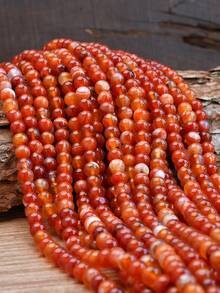 Red Agate Beads-Round Sardonyx Carnelian Loose Beads For Jewelry Making, DIY Necklace Bracelet, Smooth Round Gemstones, No Plating, Ideal For Christmas, Valentine'S Day, Birthdays & Campus Gifts.-4mm/6mm/8mm/10mm. - Multicolor - View 3