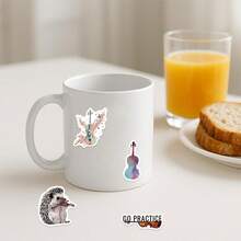 61 PCS Violin Stickers Decals Scrapbook, Journaling, Laptop, Bumper, Skateboard, Water Bottles, Collectibles, Pen Holders, Journals, Computer, Phone Stickers Can Bring A Lot Of Fun To Your Life, The Perfect Gift For Adults - View 10