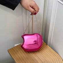 迷你时尚百搭亚克力女士单肩包，闪亮斜挎口红包 - 彩色 - 查看 16