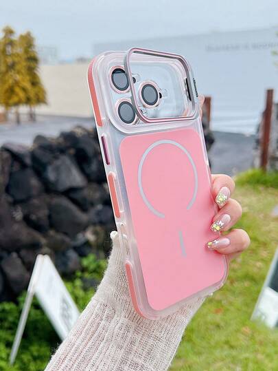 Ốp lưng điện thoại mạ điện mới, bảo vệ ống kính riêng biệt, có nam châm hút, bao phủ toàn diện cho iPhone 11 đến 17 Pro Max.