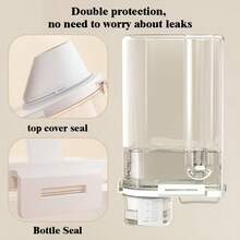 4 Pcs Rice Airtight Storage Container, 3 To 5Lbs Cereal Dry Food Flour Bin, Pet Dog Cat Food Dispenser With Measuring Cup, Clear Plastic Kitchen And Pantry Organization Bin For Sugar - Xem 3