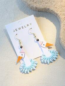 1 Đôi bông tai acrylic thanh lịch dành cho nữ, in hình thiên nga ba lê, và rất duyên dáng. - Nhiều màu - Xem 7