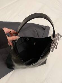 Women's Faux Leather Large Capacity Casual Shoulder Bag/Underarm Bag - Multicolor - View 5