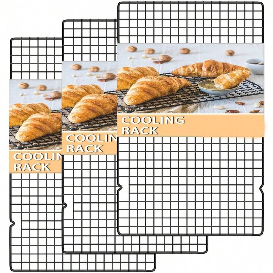 1/3 cái giá nướng bánh mì, bánh ngọt bằng thép không gỉ một lớp, giá để ráo dầu, khay nướng, dụng cụ làm bánh gia đình - B - Xem 1