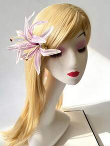 Boho Lilien Blumen Haarclip für Frauen, elegante Blumen Haarspange für Strandurlaub, Hochzeit, Party, Alltag, süße Haraccessoires, Klammern, Sommer, Feiertage, Reisen - Verschiedenfarbig - Übersicht 6