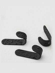 5pcs No Drill Wall Hooks, Bathroom Towel Hooks, Coat Hooks, Closet Hooks, Metal Hanger Hooks - Multicolor - View 7