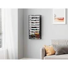 EasyPAG 13 Fächer Metall A4 Zeitschriftenhalter Wand Zeitschriften Wandhalter Aktenablage Dokumentenhalter Hängend Magazin Organizer Flyerständer Prospektspender,Schwarz MIQY - Schwarz - Übersicht 5