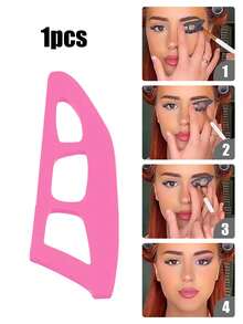 6/2/1pcs Eye Makeup Auxiliary Tools, Eye Shadow Stamp Template, Eye Shadow Tools And Makeup Brushes, 1pc Eye Shadow Brush, Eye Makeup Tools, Beauty Tools, Beginner Eye Makeup Assistant, Eye Makeup Beauty Tools, Suitable For Beginners - Multicolor - View 8