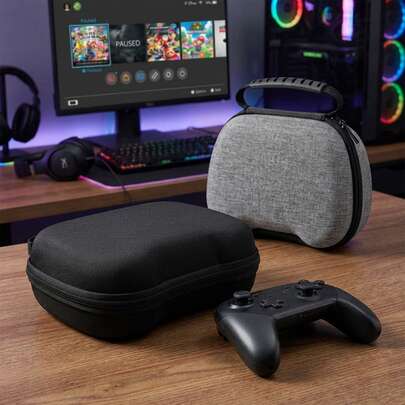 Storage Bag For Game Controllers, Portable Travel Case, Suitable For Xb, P4, P5, For Switch Pro, Etc., Shockproof Hard Case For Game Controllers, Handle Bag Controller Storage Bag Portable Travel Case For Gaming Accessories Protective