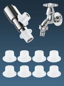 10/30/50个装通用硅胶水龙头垫圈 - 厨房/浴室水龙头防漏密封圈，无需电池，适用于标准欧美水龙头连接 - A - 查看 11