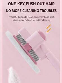 自清洁宠物刷，温和去毛工具，适用于所有毛发类型的犬猫 - 查看 3