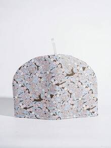 1pc Floral Fabric Insulated Tea Pot Cover, Cotton Dessert Tray Lid - Multicolor - View 14