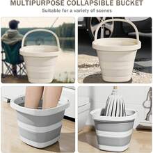 A Foldable Bucket, Providing Endless Possibilities For Life! From Outdoor Adventures To Home Storage, From Cleaning To Organizing, Its "Flexible And Adaptable" Nature Makes Every Use Convenient And Surprising. - Multicolor - View 5