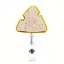 1pc Cartoon Fruit Retractable Badge Reel, Apple Shaped ID Card Holder - Cartoon - View 10