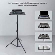 DVD Projector Bracket Laptop DJ Tripod Stand Adjustable Height With Tripod Trays - View 5