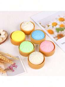 1/Pcs Daily Stress Relief Toy, Colorful Dumpling Squeeze Ball, Sensory Fidget Toy, Squeeze Dough Ball Stress Relief Hand Toy, Elastic Tabletop Toy With Food Steamer, Game And Party Favor, Suitable As Gift Or Party Favor - 1PC - 查看 3