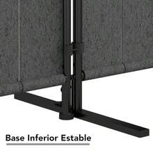 Wisdom Star Separador de Habitaciones de 3 Paneles Pantalla Separadora 2 Tipos de Instalación Enmascaramiento Completo y Medio Enmascaramiento Biombo Divisor Portátil - 180 cm - Ver 7