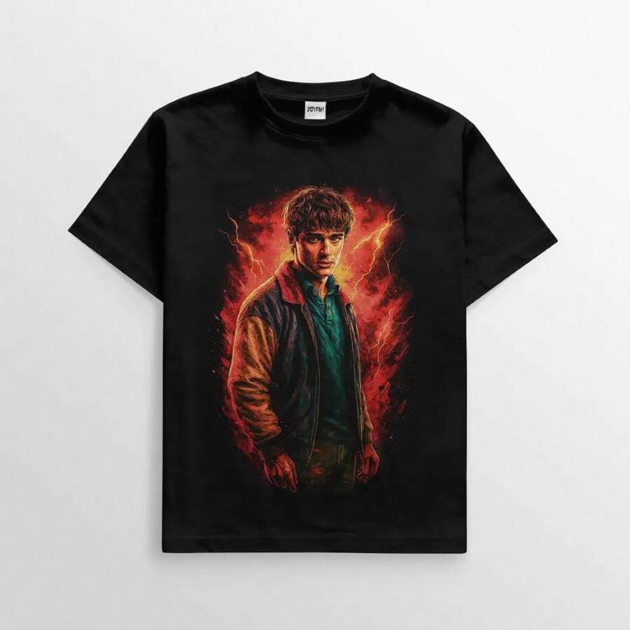 T-shirt - Will, 100% cotone, girocollo, maniche corte, stile classico, t-shirt da concerto, t-shirt con stampa grafica, comoda e casual, adatta a tutte le stagioni, t-shirt da festa, t-shirt di coppia, regalo perfetto. N. 300 - nero - Visualizzare 1