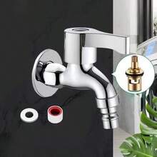 Vòi máy giặt 4 chiều, vòi rửa nhà bếp chống nổ, chống bắn tóe, đa chức năng, có thể kéo dài. - Nhiều màu - Xem 4
