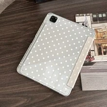 波点图案平板电脑保护套，带笔槽，兼容 iPad 10.9/10.2/Air 5/Pro 11/10/9.7/Air 2/(7代)/(8代)/Air 4/5/Pro 11/10代 10.9 英寸（2022款），具备智能休眠/唤醒功能，时尚平板电脑配件，也兼容小米 5/5PR/6/6PRO/7/7PRO/Galaxy Tab S10+/S9/A9。 - 彩色 - 查看 5