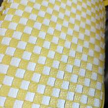 Wide Strap Small Woven Checkered Crossbody Bag For Womenl Cute PU Leather Purses Shoulder Handbags - Màu vàng - Xem 10