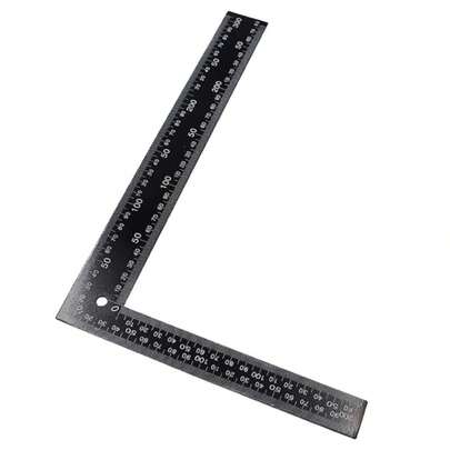 Joyangy Metal L Square Ruler, 90 Degree Right Angle Metric And Inches Ruler, Double Sided Ruler With Clear Scale, Stainless Steel Right Angle Measuring Tool For Machinist Engineers 20 X 30cm