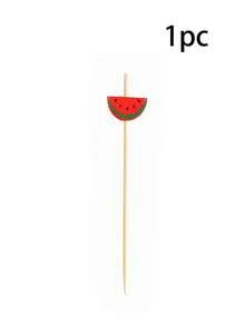 100支/包（12厘米/4.72英寸）可爱西瓜造型食物签，适用于酒店、餐厅和派对上的蛋糕、甜点、沙拉和三明治。 - 彩色 - 查看 9