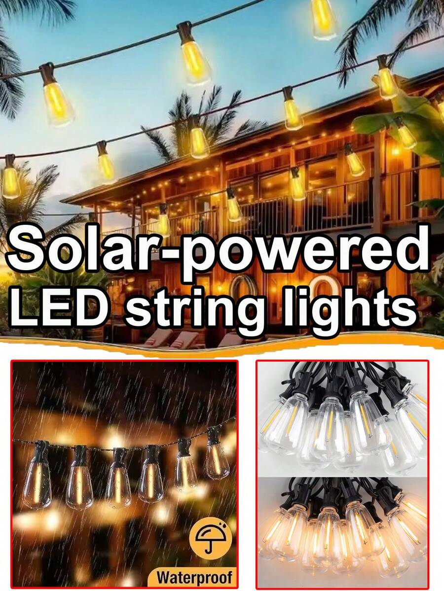 1 bộ đèn năng lượng mặt trời ST38 30 bóng/15 bóng, dây đồng thau, bóng đèn LED, chống nước IP67, 8 chế độ chiếu sáng, chế độ sạc USB kép, thích hợp cho vườn, bụi cây, sân hiên, lễ hội và tiệc cưới, các buổi lễ kỷ niệm, v.v. - ST38 - Xem 1