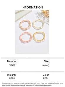 1 Set Of 13pcs Bohemian Beaded Adjustable Bracelet Set, Personalized Niche Gradient Geometric Woven Beaded Bracelet Set, Suitable For Women's Daily, Party, And Holiday Wear - Pink - View 8