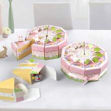 10 piezas Caja de regalo sorpresa de Pascua - Lindos contenedores de regalo con forma de pastel de conejo, adecuados para fiestas de cumpleaños de adolescentes, regalos de dulces festivos, decoración de mesa y obsequios - Ver 1