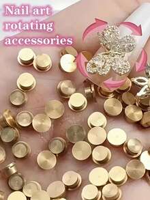 5/10/15 piezas Decoraciones de uñas giratorias con mariposa y flor con bases giratorias con cojinete y caja de almacenamiento, para diseño de arte de uñas, colgante de joyería, anillo de arte de uñas, cojinete, funda de teléfono, figura de dibujos animados, plato giratorio, accesorios artesanales caseros, Día de San Valentín, temporada de bodas, recuerdos, regalos para damas de honor - A - Ver 4