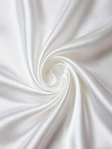 1块丝滑纯色缎面面料，光滑柔软，适用于婚礼DIY、窗帘、桌布、衬里、旗袍、服装面料等。 - 白色 - 查看 4